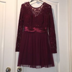 Maroon Cocktail Dress
